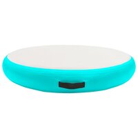 Gymnastiekmat met pomp opblaasbaar 100x100x10 cm PVC groen 3