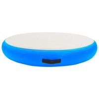 Gymnastiekmat met pomp opblaasbaar 100x100x15 cm PVC blauw 3