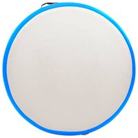 Gymnastiekmat met pomp opblaasbaar 100x100x15 cm PVC blauw 4
