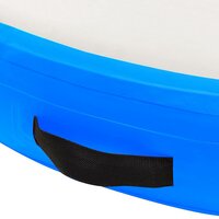 Gymnastiekmat met pomp opblaasbaar 100x100x15 cm PVC blauw 6