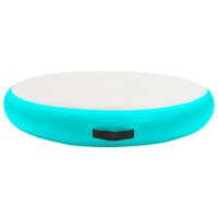 Gymnastiekmat met pomp opblaasbaar 100x100x15 cm PVC groen 3