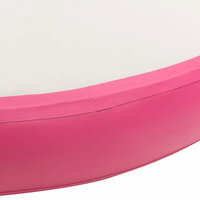 Gymnastiekmat met pomp opblaasbaar 100x100x20 cm PVC roze 5