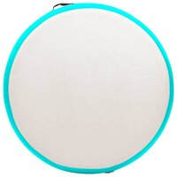 Gymnastiekmat met pomp opblaasbaar 100x100x20 cm PVC groen 5