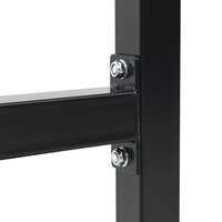 Dip station Zwart 103.5 x 66.5 x 121.5 cm Gepoedercoat staal 6