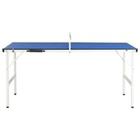 Tafeltennistafel 152x76x66 cm met net 152x76x66 cm blauw 2