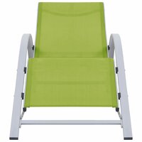 Ligbed textileen en aluminium groen 2