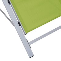 Ligbed textileen en aluminium groen 5