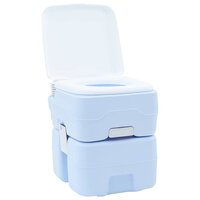 Campingtoilet Lichtblauw en Wit 41,5 x 36,5 x 42 cm Polyetheen 2