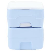 Campingtoilet Lichtblauw en Wit 41,5 x 36,5 x 42 cm Polyetheen 4