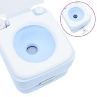 Campingtoilet Lichtblauw en Wit 41,5 x 36,5 x 42 cm Polyetheen 9