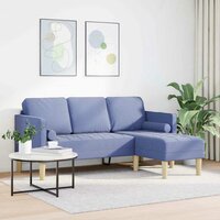 Bankstel met kussen Jeans Blauw Polyester 3