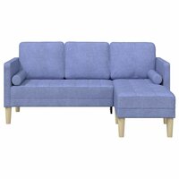 Bankstel met kussen Jeans Blauw Polyester 4
