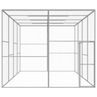 Kattenkooi 6x3x2,5 m gegalvaniseerd staal 2