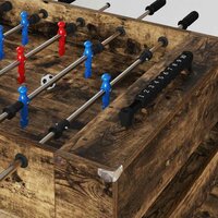 Voetbaltafel Gerookt eiken 125 x 60,5 x 80 cm Bewerkt hout 3