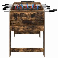 Voetbaltafel Gerookt eiken 125 x 60,5 x 80 cm Bewerkt hout 5