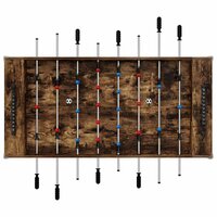 Voetbaltafel Gerookt eiken 125 x 60,5 x 80 cm Bewerkt hout 6