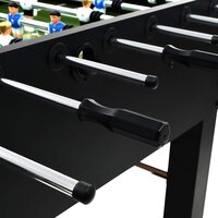 Voetbaltafel 60 kg 140x74,5x87,5 cm staal zwart 8