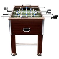 Voetbaltafel 60 kg 140x74,5x87,5 cm staal bruin 3