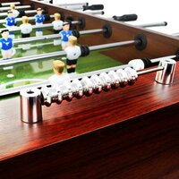 Voetbaltafel 60 kg 140x74,5x87,5 cm staal bruin 8