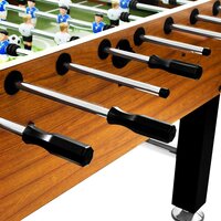 Voetbaltafel 60 kg 140x74,5x87,5 cm staal lichtbruin en zwart 8