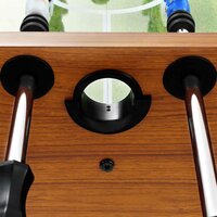 Voetbaltafel 60 kg 140x74,5x87,5 cm staal lichtbruin en zwart 9