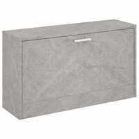 Schoenenbank 80x24x45 cm bewerkt hout betongrijs 2