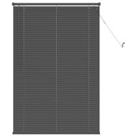 Venetiaanse Blind Verstelbaar Zilvergrijs 150 x 90 cm PVC 2