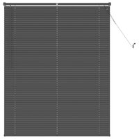 Venetiaanse Blind Verstelbaar Zilvergrijs 150 x 110 cm PVC 2