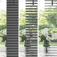 Venetiaanse Blind Verstelbaar Zilvergrijs 213 x 80 cm PVC 4