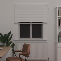 Venetiaanse Blind Verstelbaar Wit 150 x 110 cm PVC 3
