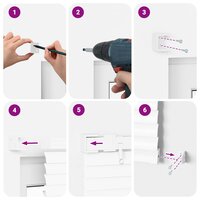 Venetiaanse Blind Verstelbaar Wit 213 x 60 cm PVC 9