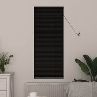 Venetiaanse Blind Verstelbaar Zwart 150 x 50 cm PVC 3
