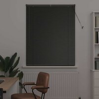 Venetiaanse Jaloezie&euml;n Zwart 130 x 105 cm Aluminium 3