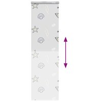Doucherolgordijn met cassette 80x240 cm stofbreedte 76 cm 5