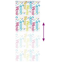Doucherolgordijn met cassette 100x240 cm stofbreedte 96 cm 5