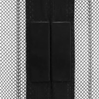 Insectendeurgordijnen 2 st magnetisch 220x130 cm zwart 5