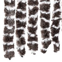 Vliegengordijn 100x220 cm chenille bruin en wit 5