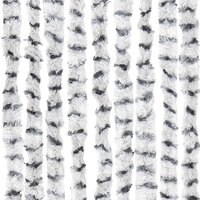 Vliegengordijn 100x220 cm chenille licht- en donkergrijs 6