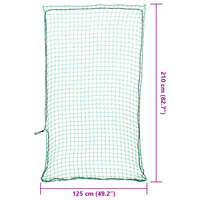 Aanhangwagennet elastisch touw 2,1x1,25 m polypropeen groen 6