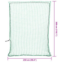 Aanhangwagennet elastisch touw 3x2,5 m polypropeen groen 6