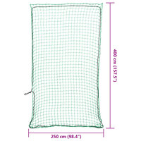 Aanhangwagennet elastisch touw 4x2,5 m polypropeen groen 6