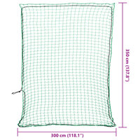Aanhangwagennet elastisch touw 3,5x3 m polypropeen groen 6