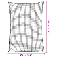 Aanhangwagennet elastisch touw 3,5x2,5 m polypropeen zwart 6