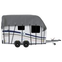 Caravan dakbedekking 500x300 cm vliesvlies grijs 6