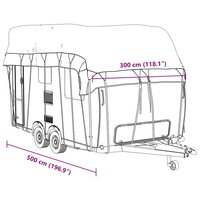 Caravan dakbedekking 500x300 cm vliesvlies grijs 9