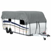 Caravan dakbedekking 700x300 cm vliesvlies grijs 2