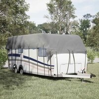 Caravan dakbedekking 800x300 cm vliesvlies grijs 3