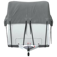 Caravan dakbedekking 800x300 cm vliesvlies grijs 5