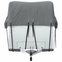 Caravan dakbedekking 900x300 cm vliesvlies grijs 5