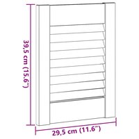 Kastdeur louvre design 39,5x29,5 cm wit 9